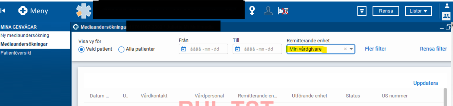 Skärmbild Enhetsöversikten