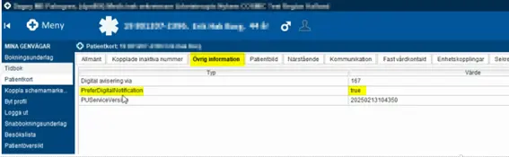 Skärmklipp från system.